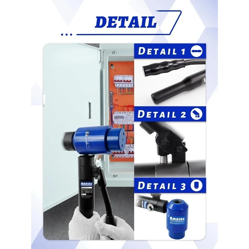 Kit de perfuração de furo hidráulico, 1/2 a 4 unidades, conjunto de cortador de buraco de conduíte elétrica, kit de ferramentas ko, perfurador de folha de metal