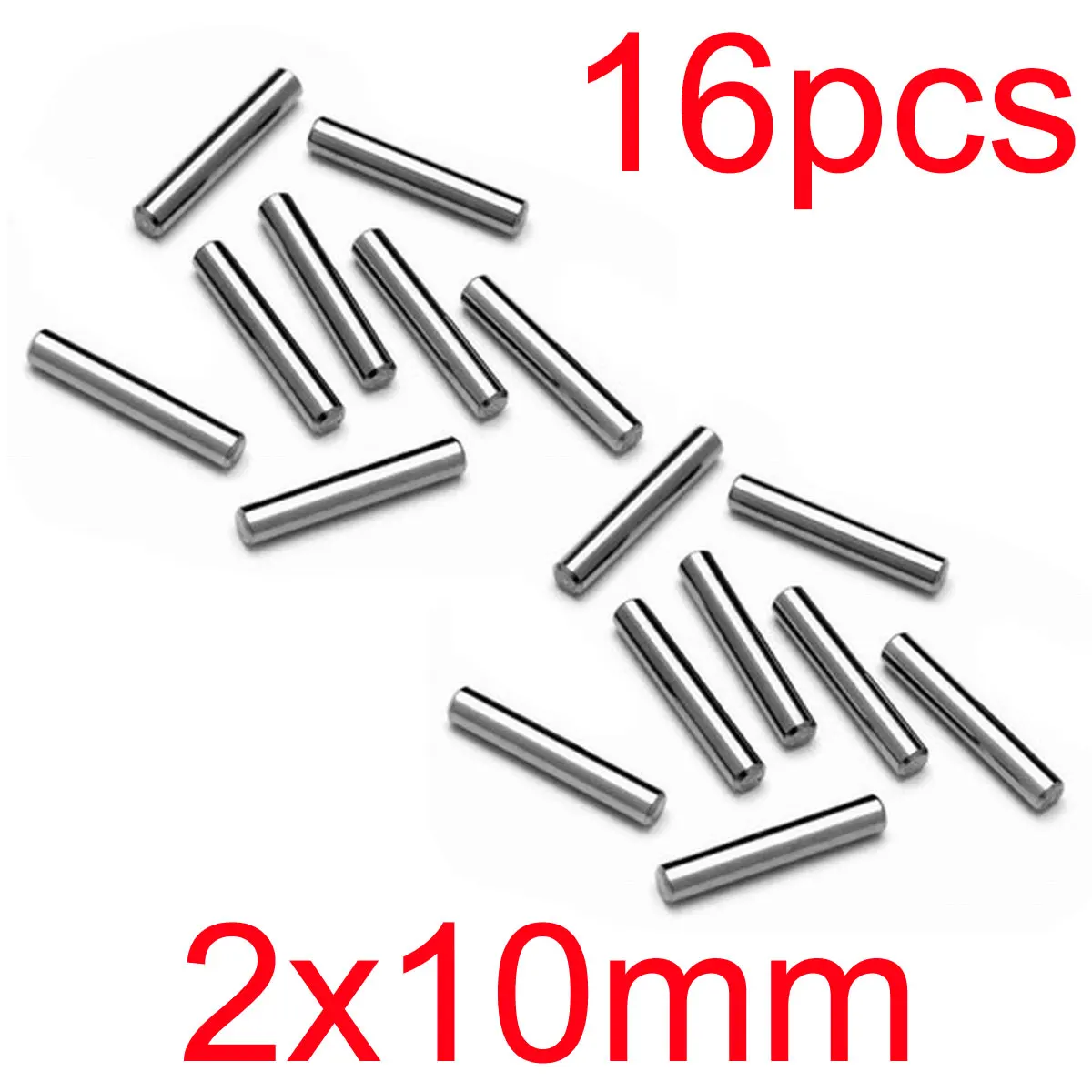 16 or 8pcs HSP 08027 Steel Axle cross Pin 2x10mm For 1:8 1/10 4WD RC Car Adapter Hex Wheel Drive Hub