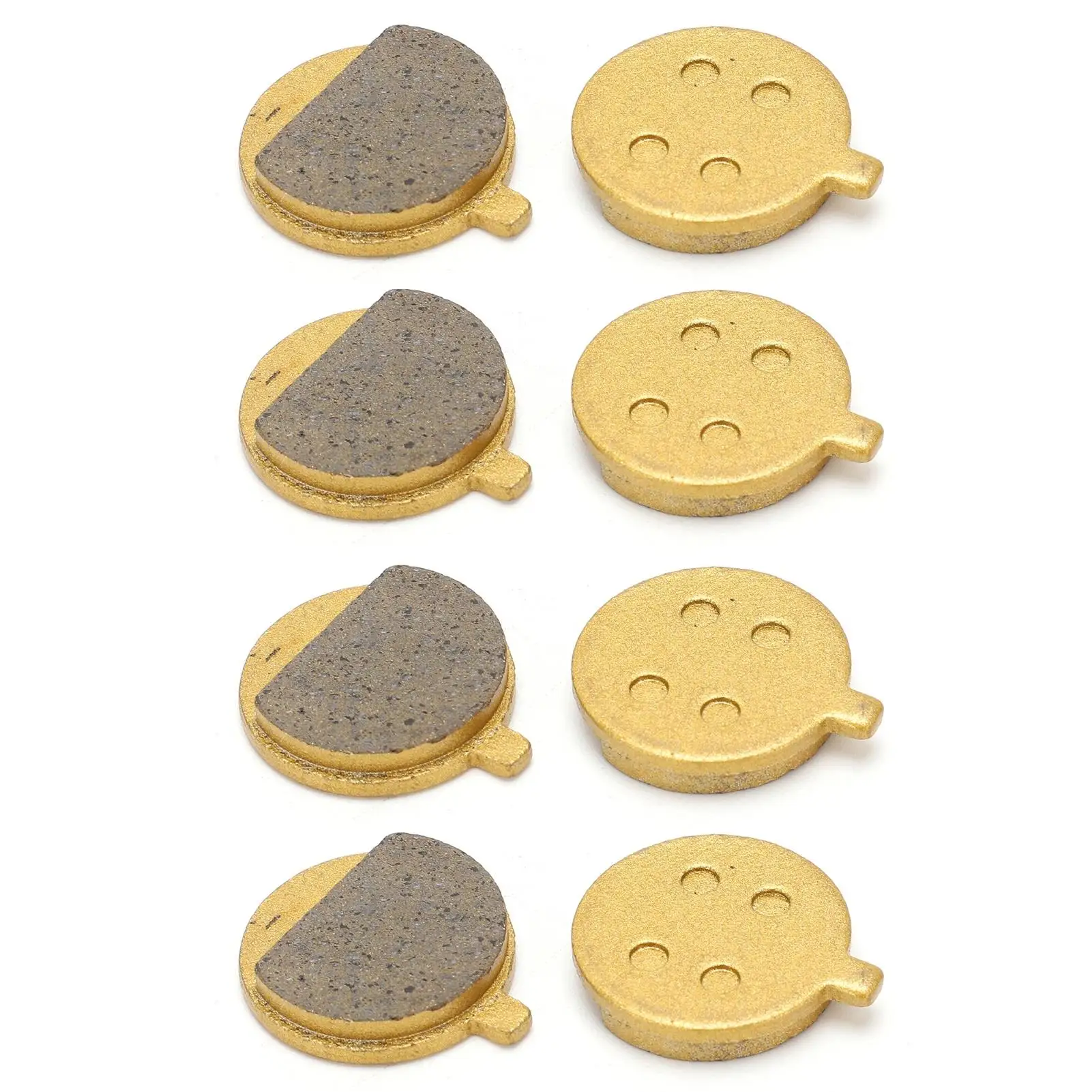 4 Pairs Copper Disc Brake Pads for Electric Scooters & for mountain Bikes - Durable Replacement Parts