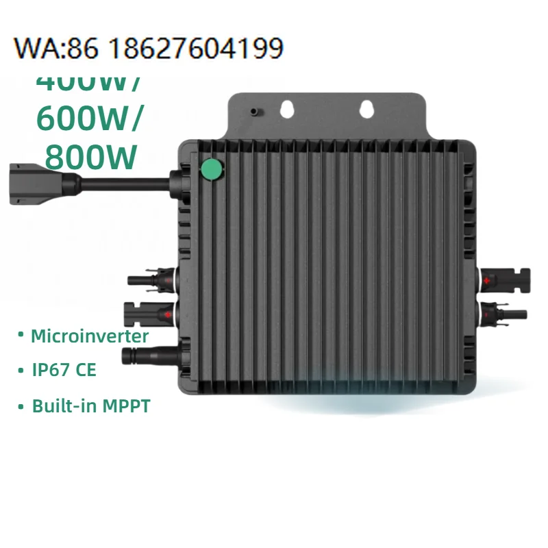 

Solar Micro Inverter 400W 600W 800W Single Phase On Grid 60VDC 230V IP67 Waterproof MPPT PV Power Device