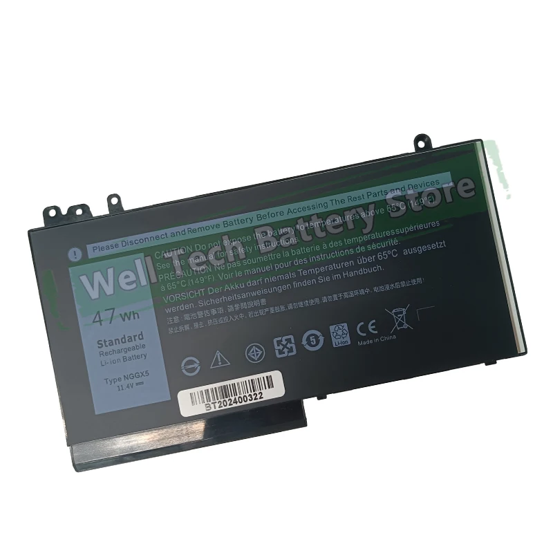 11.4V 47Wh NGGX5 Laptop Battery for DELL Latitude 12、12 5000、12-E5270、E5270、LATITUDE E5270 Series.