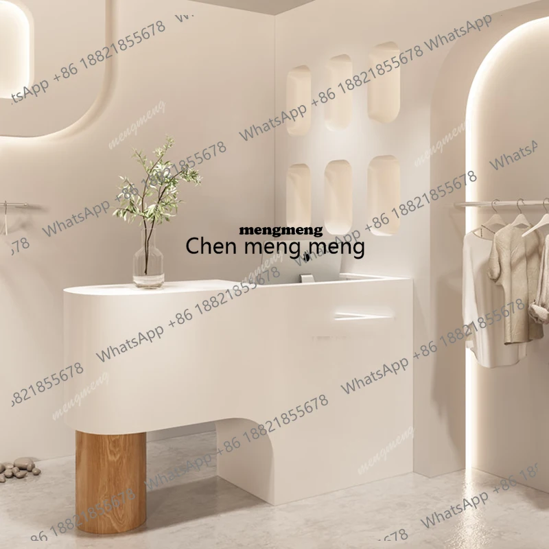 

Display Industrial Reception Desks Bar Restaurant Shelves Salon Reception Desks Corner Hotel Escritorio Commercial Furniture