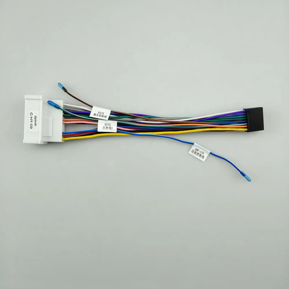 Car Radio Cable CD Player Power Wiring Harness Android Connector for Hyundai Accent Azera H-100 H350 KIA Carnival Sedona Cerato