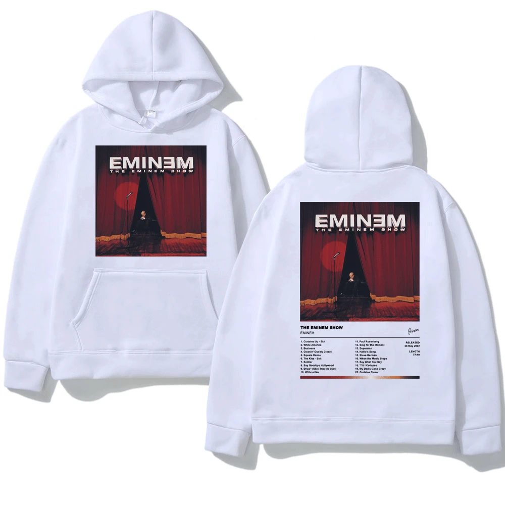 Hot Eminem Anger Management Tour Hip Hop Hoodie Vintage Harajuku Funny Rick Sweatshirts Men Women Pullover Oversized Streetwear