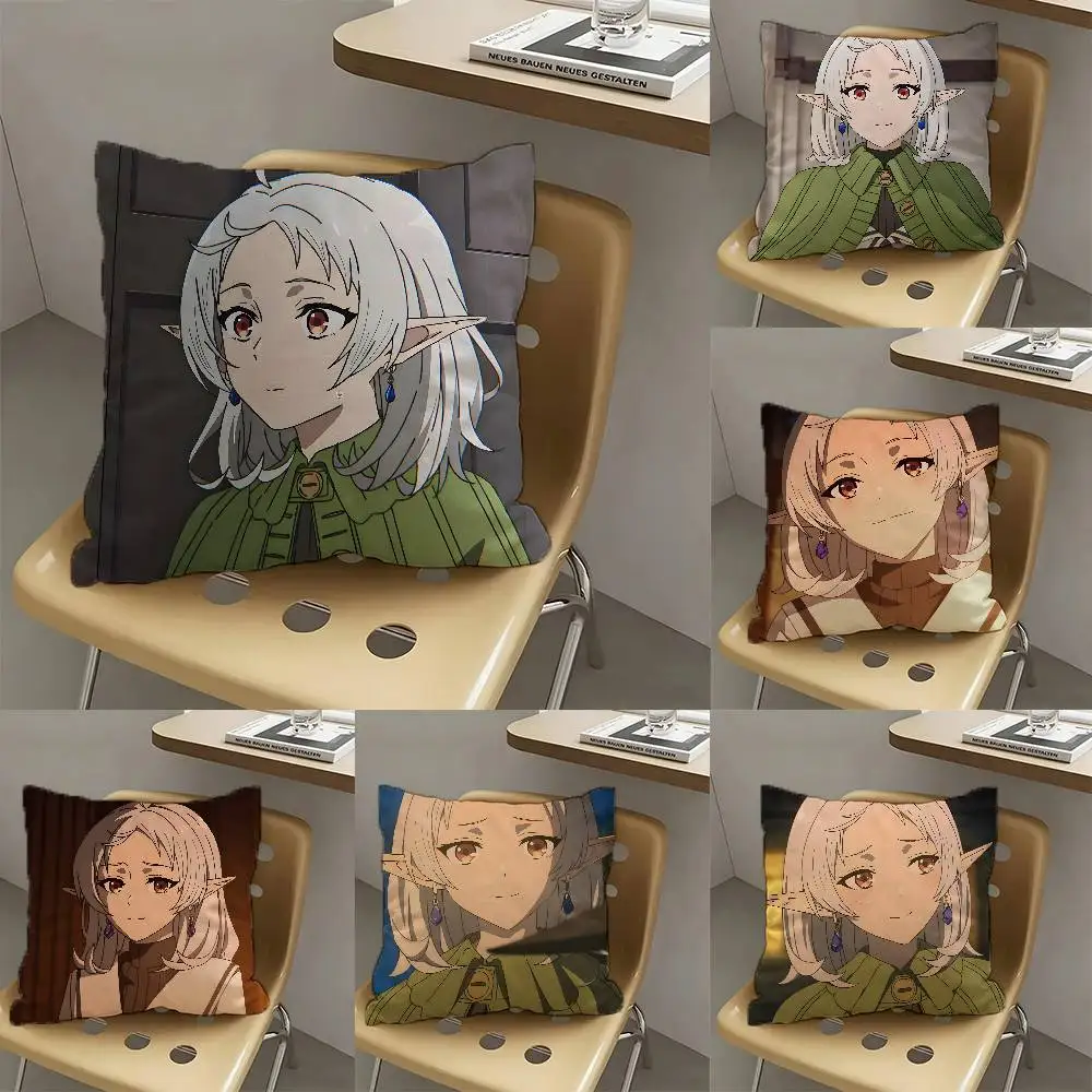 1pc S-ylphiette Anime Figure Pillow Case Fashion Square Pillowcase Bedroom Sofa Room Ins Decoration Leisure