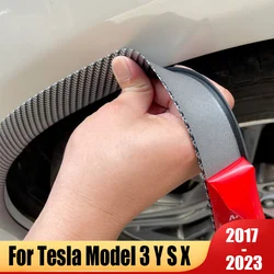 Car Wheel-arch Leaf Eyebrow Fender Waterproof Vinyl Protect Trim Rubber Seal Strip For Tesla Model 3 Y S X 2017~2023 Accessories