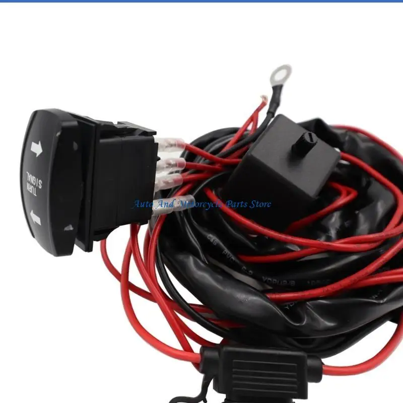 

P9FD ATV UTV кулисный переключатель, комплект указателей поворота, уличный комплект с левыми и правыми сигнальными лампами для В