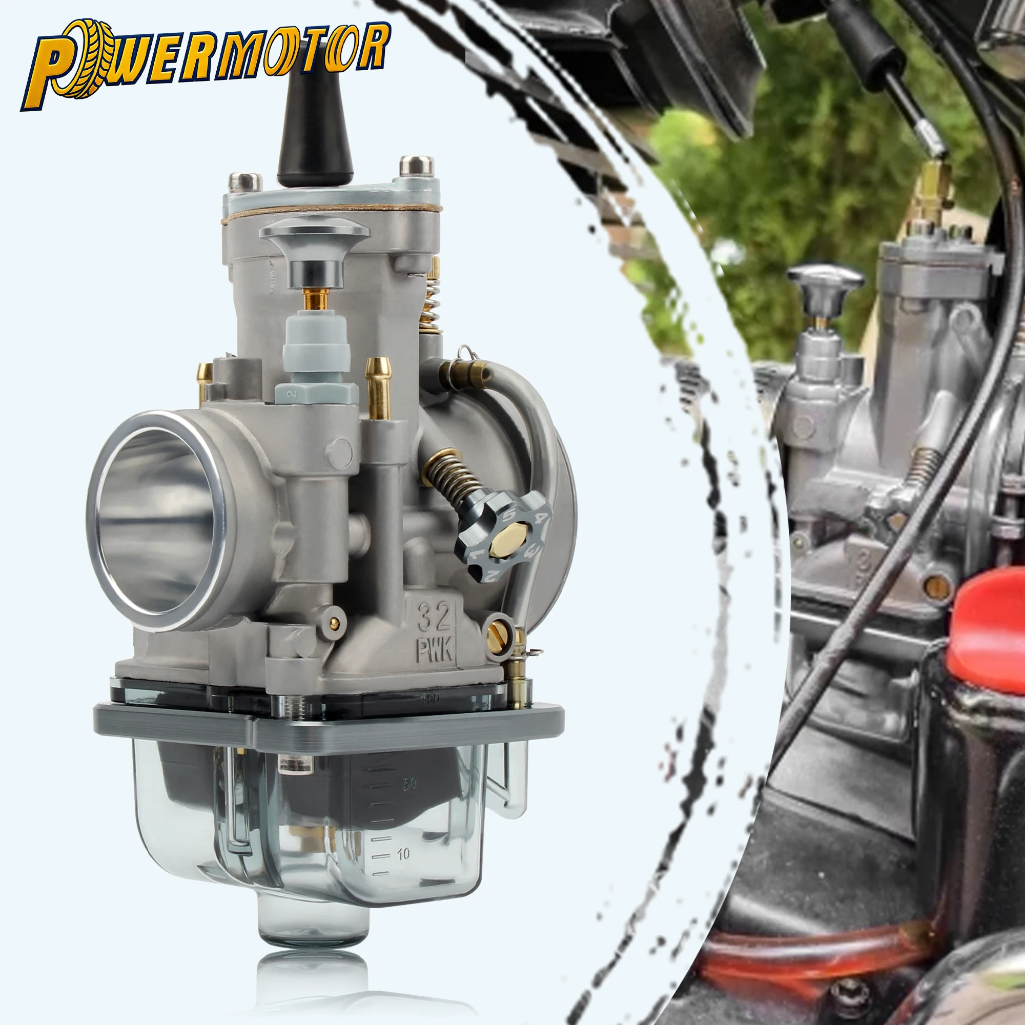 

PWK 32 Motorcycle Carburetor For Yamaha Honda For Mikuni Koso 2T 4T 250cc-300cc Engine ATV Quad Dirt Pit Bike Carburetor Enduro