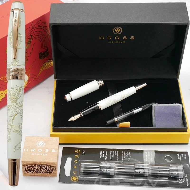

U.S. Gosh CROSS Dragon Limited To The Year Of Fountain Pen Ballpoint Pen Zodiac Dragon Light Luxury Stationery Christmas Gifts