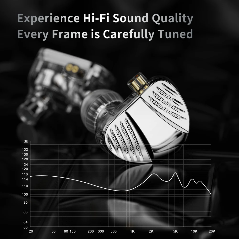 TRN V10 PRO Earphones 2BA+2DD Dual Dynamic Driver and Dual Balanced Armature Hybrid In-Ear Monitors Headphones