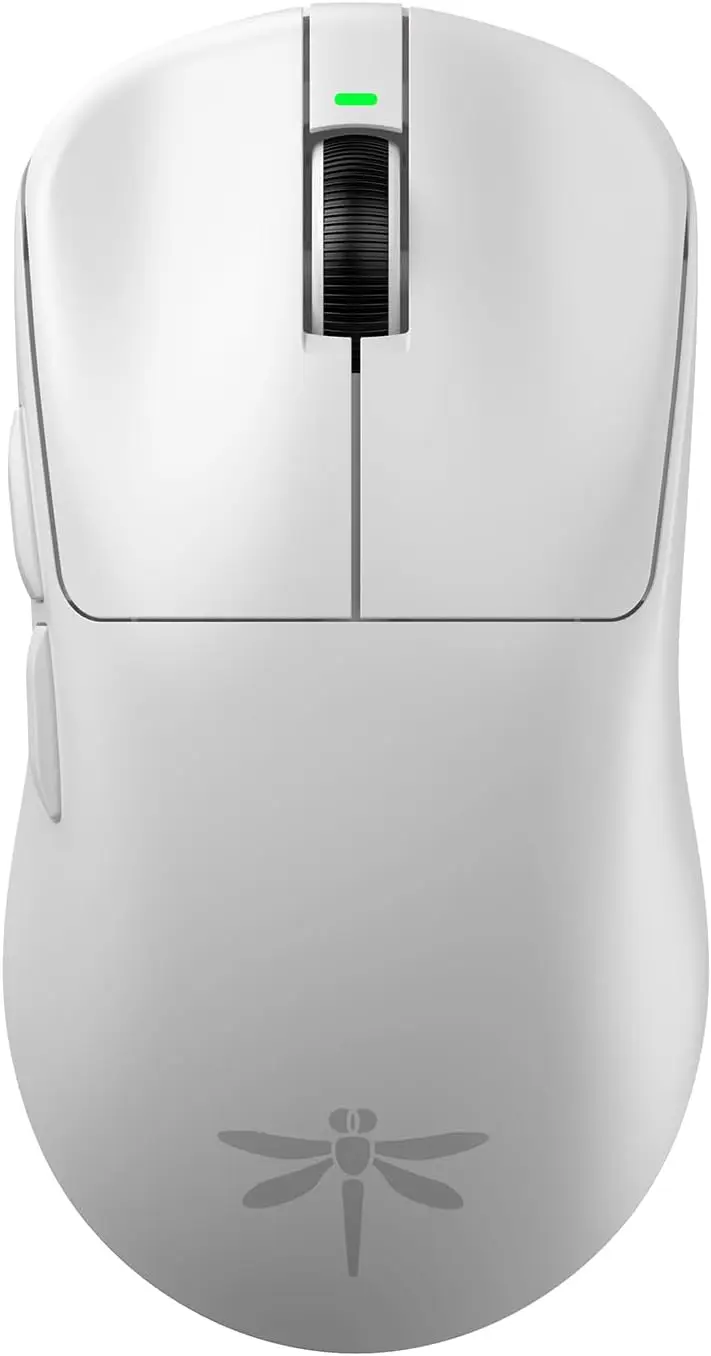 

Ультралегкая игровая мышь, 49 г, сенсор PAW3395, 26K DPI, частота опроса 4 кГц, для киберспорта, белая