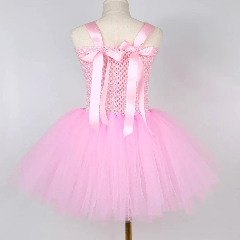 Pink Sequins Bunny Girl Cosplay Costume Toddler Kids Cartoon Rabbit Tutu Dress Outfits Baby Girls Birthday Party Easter Clothing view 5
