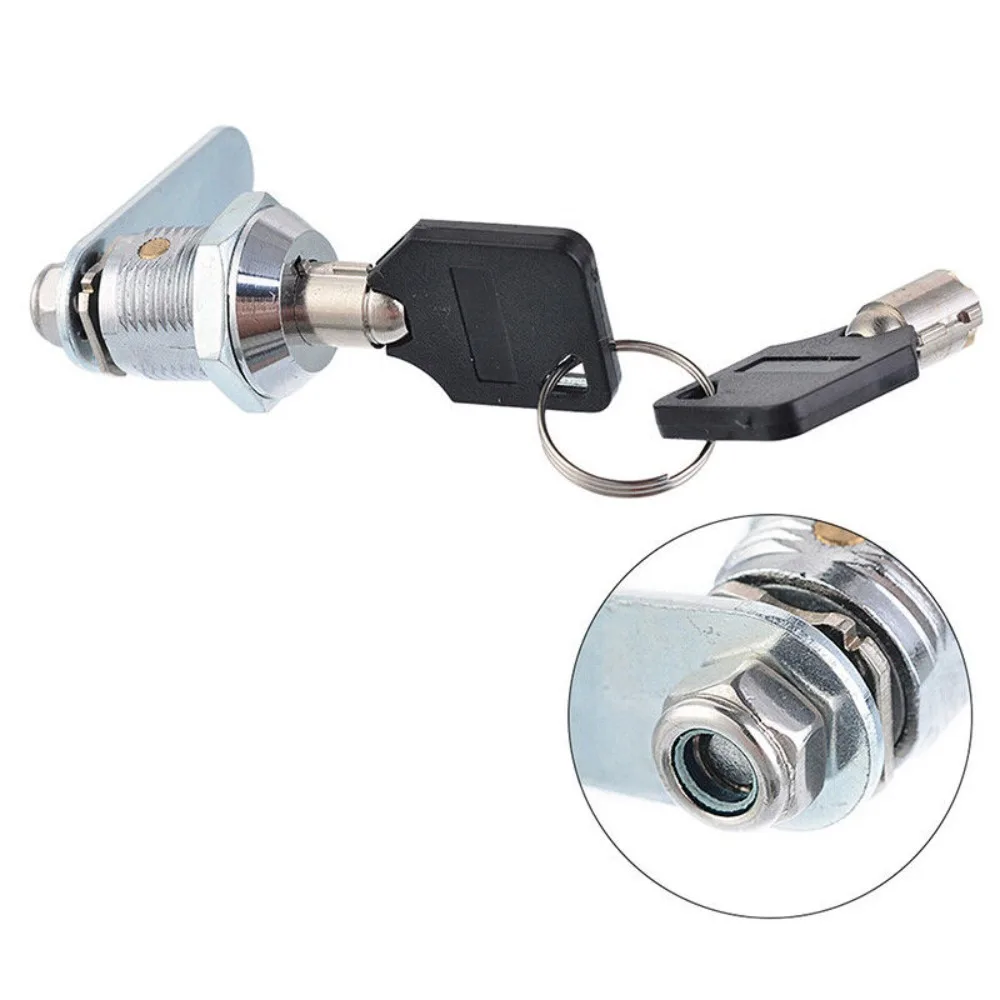 Safe Deposit Box Locks with 2 Keys Power Distribution Box File Metal Cabinet Mechanical Tongue Lock Mailbox Tool Box