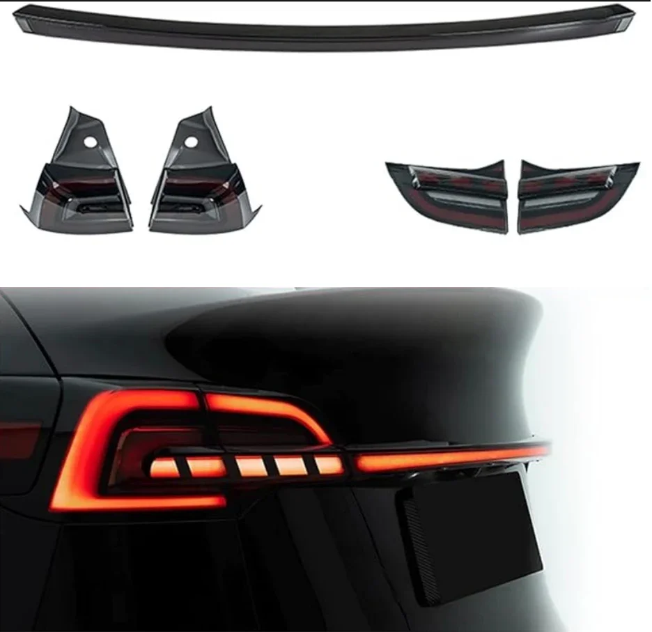 

For Tesla Model 3 Y Full Width Tail Light Smoked Taillights Led Reverse Brake Light Model Y Reverse Lamp Turn Signal