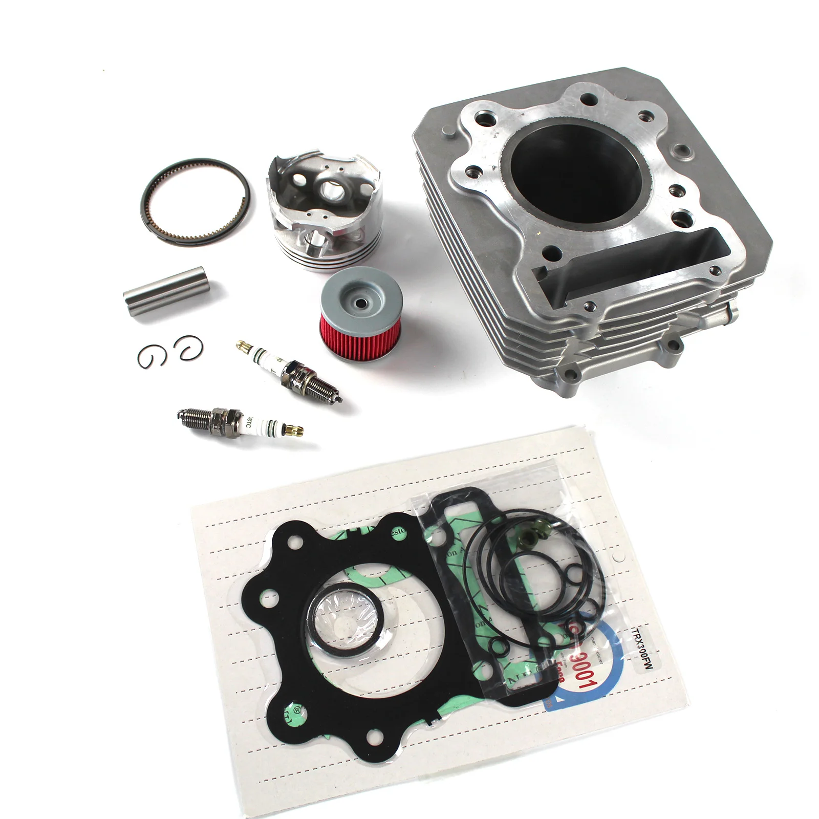 1Set Kit Perbaikan Silinder Atas Sepeda Motor 74mm untuk Honda ATV TRX300 TRX300FW FOURTRAX 1988-2000 12000-HC4-000 12100-HC4-000