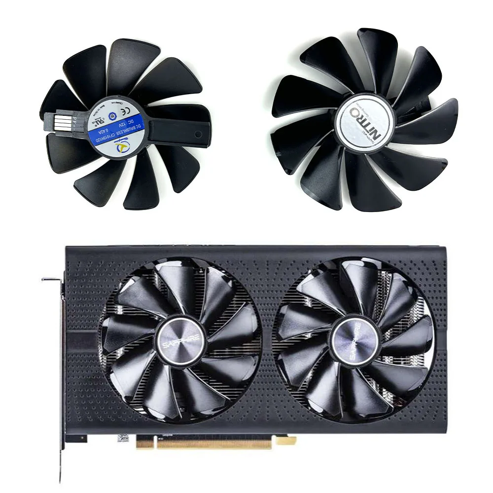 

95MM CF1015H12D DC 12V 0.42A for Sapphire Radeon RX 470 480 580 570 RX580 RX480 Graphics Card Fan RX580 570 GPU Cooler