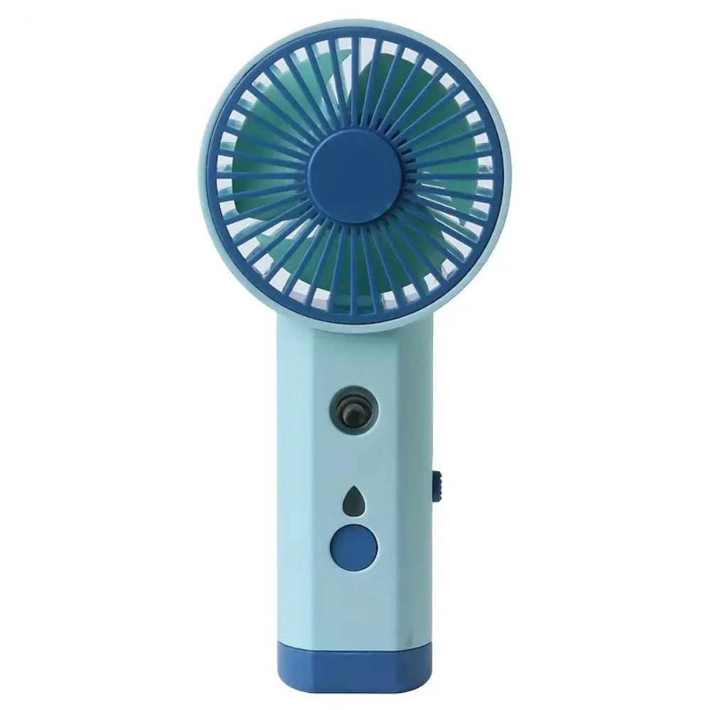 Portable USB Mini Air Cooler & Humidifier with Water Spray, Quiet Operation, Rechargeable for Office, Travel, Outdoor, Home Use,
