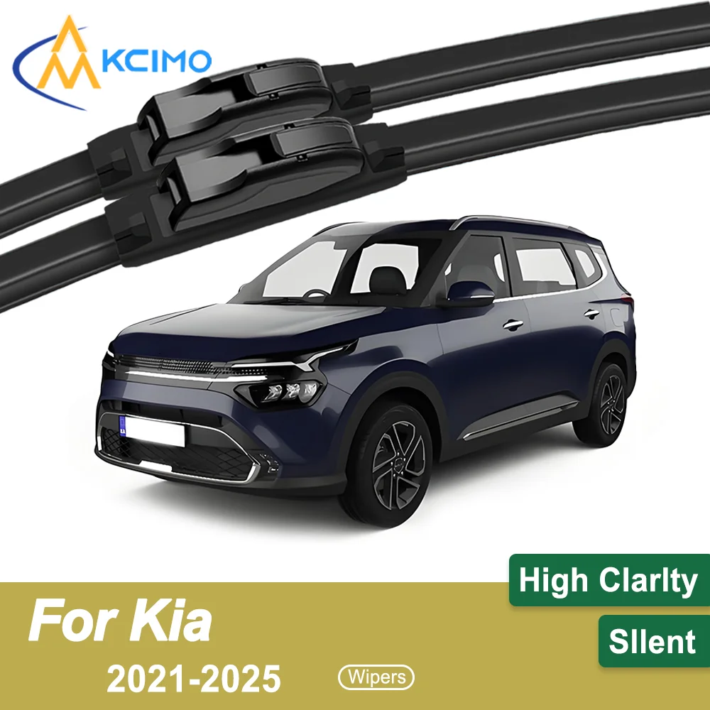 

Premium Rubber Durable Silent All-Weather Windshield Wiper Blades 2pcs for Kia Carens KY 2021-2025 Front Wiper Blades Set