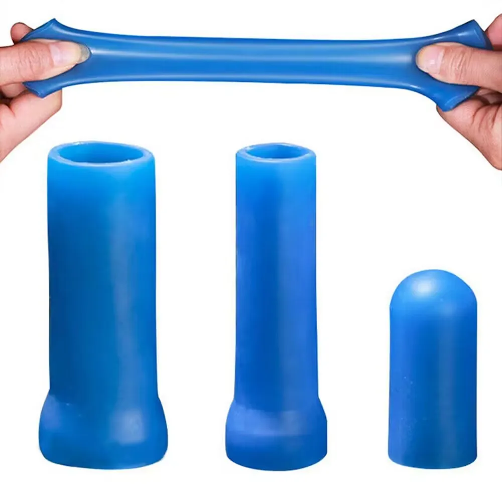 SM Penis Sleeve Extender Enlargement Silicone Glans Protector Cap Replacement Penis Pump Stretcher Clamping Accessories Sex Toys