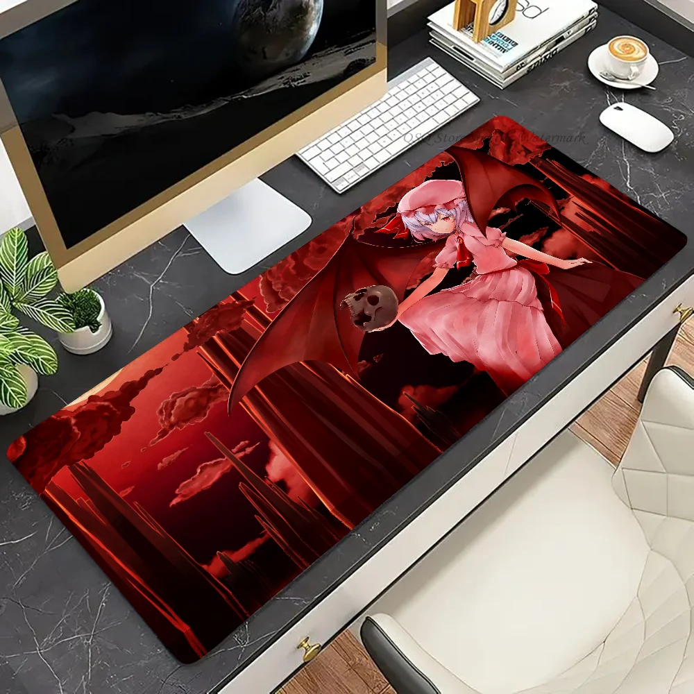 Remilia Scarlet Game T-TouHou P-Project Mousepad Mouse Mat Desk Mat With Pad Gaming Accessories Prime Gaming XXL Keyboard Pad