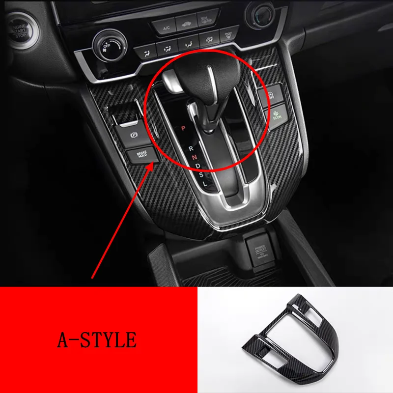 For Honda CRV CR-V 2017 2018 2019 2020 2021 Car gear panel center control gear frame decoration modification accessories