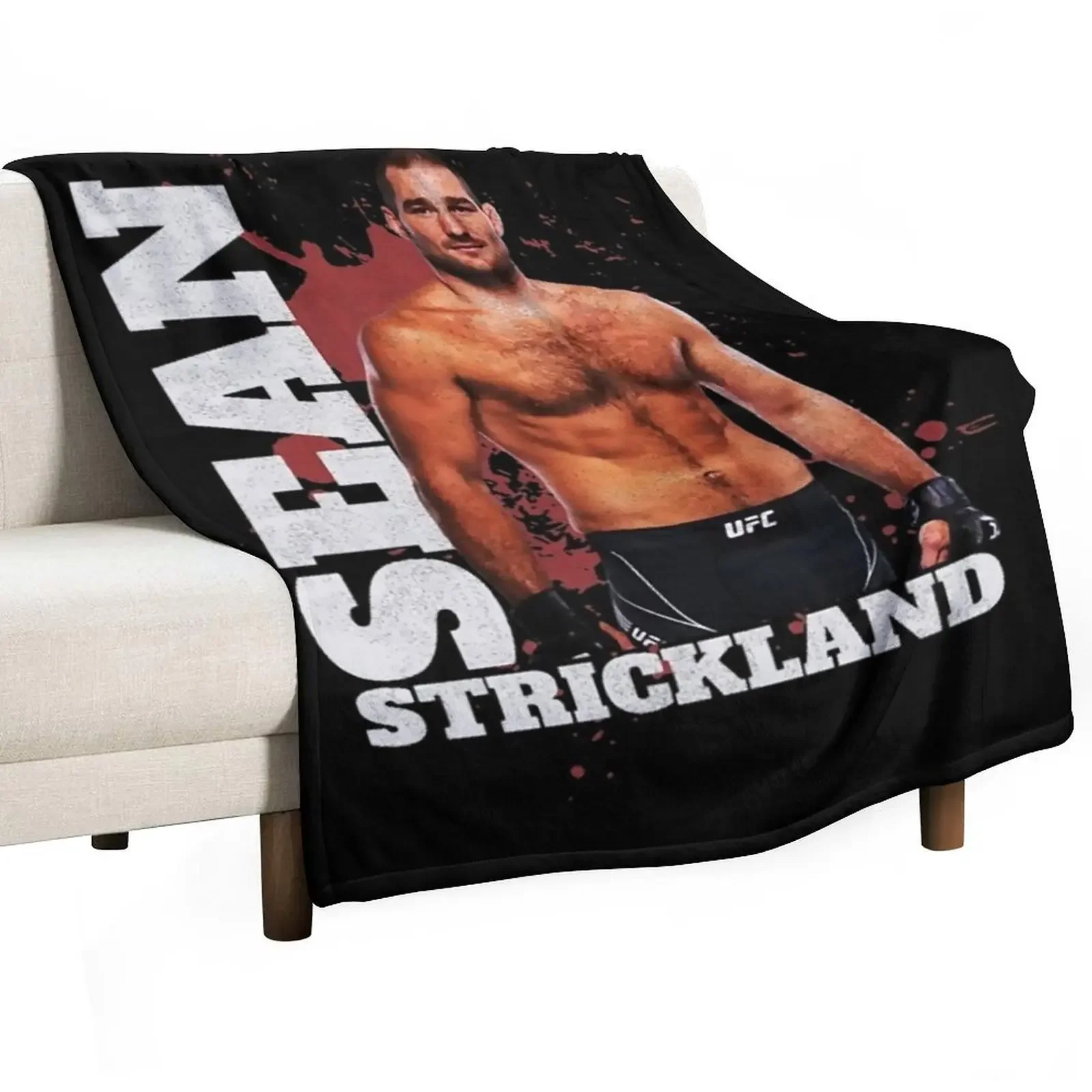 

sean strickland Fighter Throw Blanket Decorative Throw Luxury Thicken Luxury Brand bed plaid Blankets