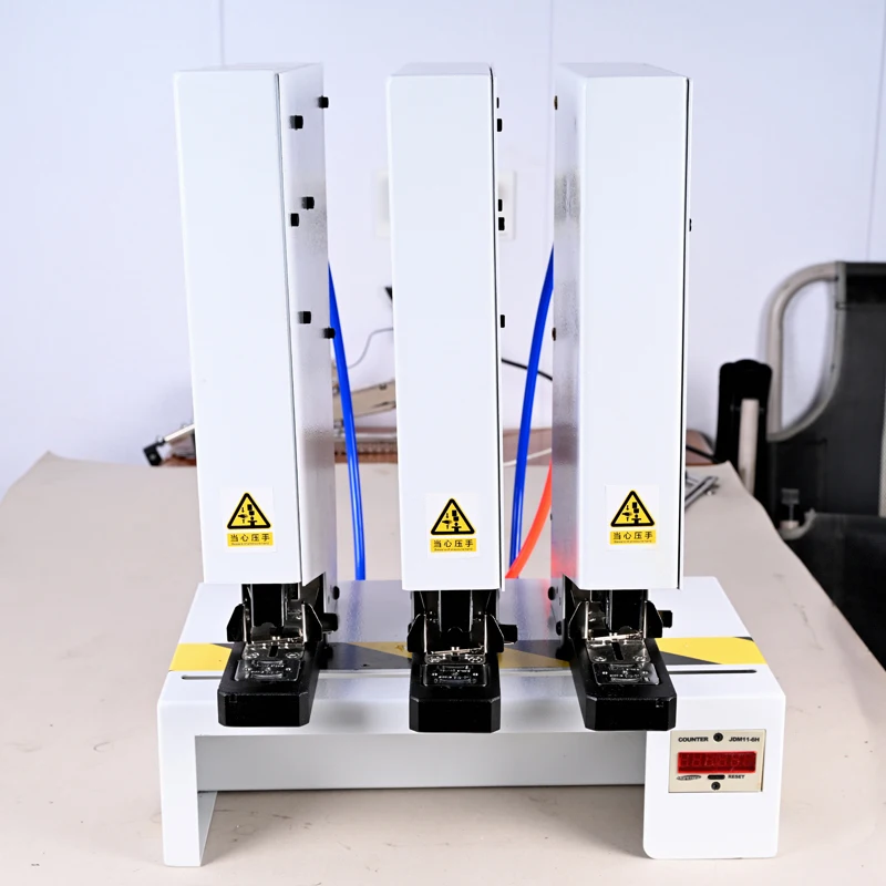 Pneumatic 2 Cm Thickened Three-head Stapler Heavy-duty Thickened Fast Stapler Accurate Needle Efficiency Printing