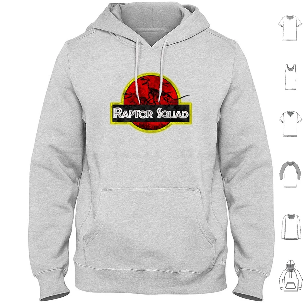 Raptor Squad Fan Art Hoodies Long Sleeve World The Lost World Iii World Fallen Kingdom Dinosaur Dinosaurs Dinosaur