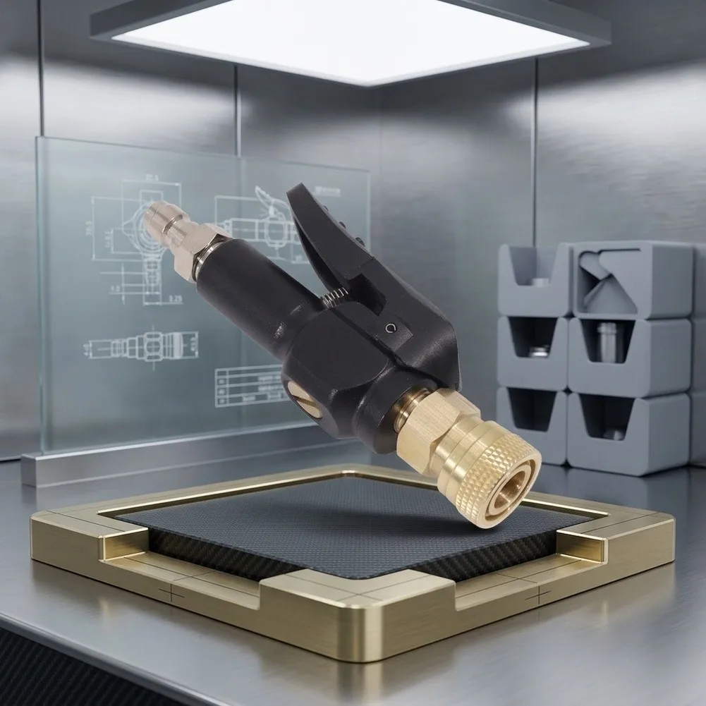 Stainless Steel 300Bar High Pressure Quick Connect Adapter 8mm Female Fitting for Compressed Air and Inert Gases
