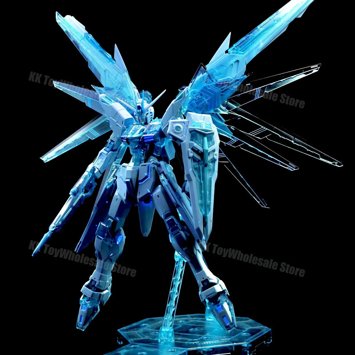 ชุดประกอบโมเดล DABAN 6650 MG 1/100 Lce Blue Zgmf-X10a Freedom 2.0  โมเดลพลาสติก หุ่นยนต์แอคชั่นฟิกเกอร์ ของเล่นโมเดลพลาสติก