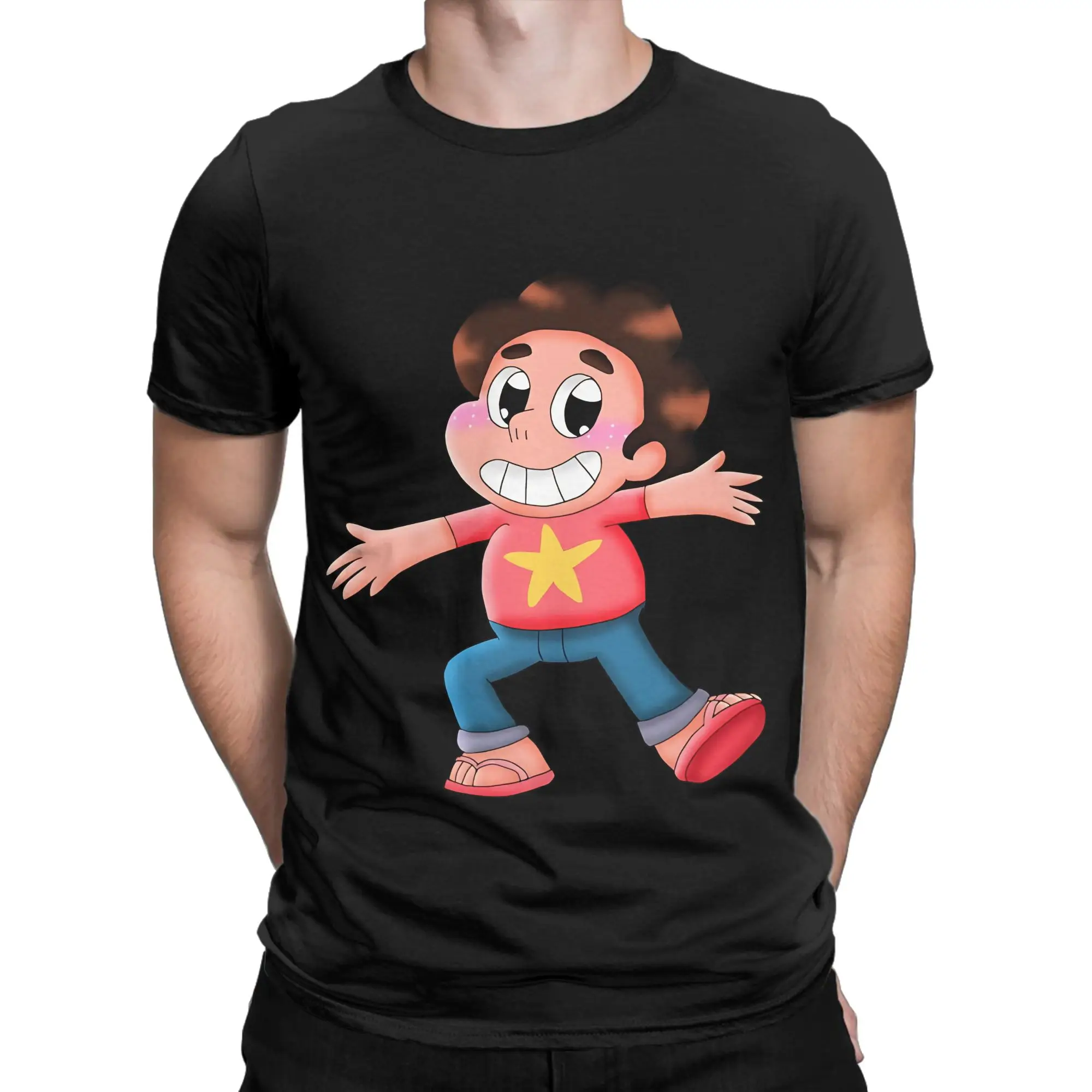 Steven Universe  Oversized Funny Graphic 100% Cotton T-Shirt Steven Universe Tops Tees For Men