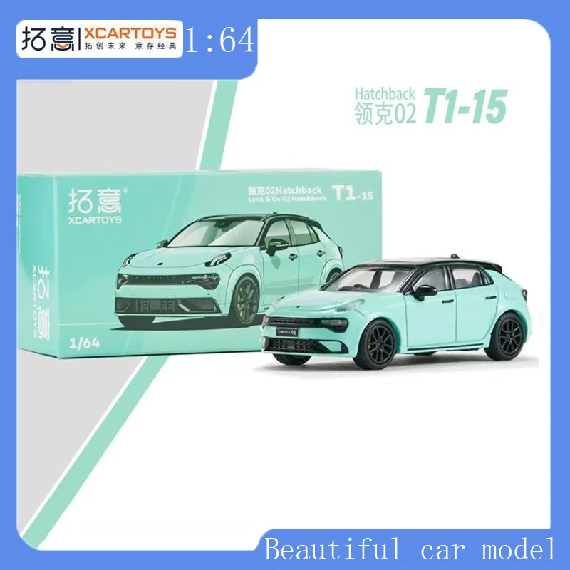 

Tuoyi Lynke 02 Hatchback-Leyu Green Car Model Adult 1:64 Simulation Alloy Car Model Boy Collection Gifts