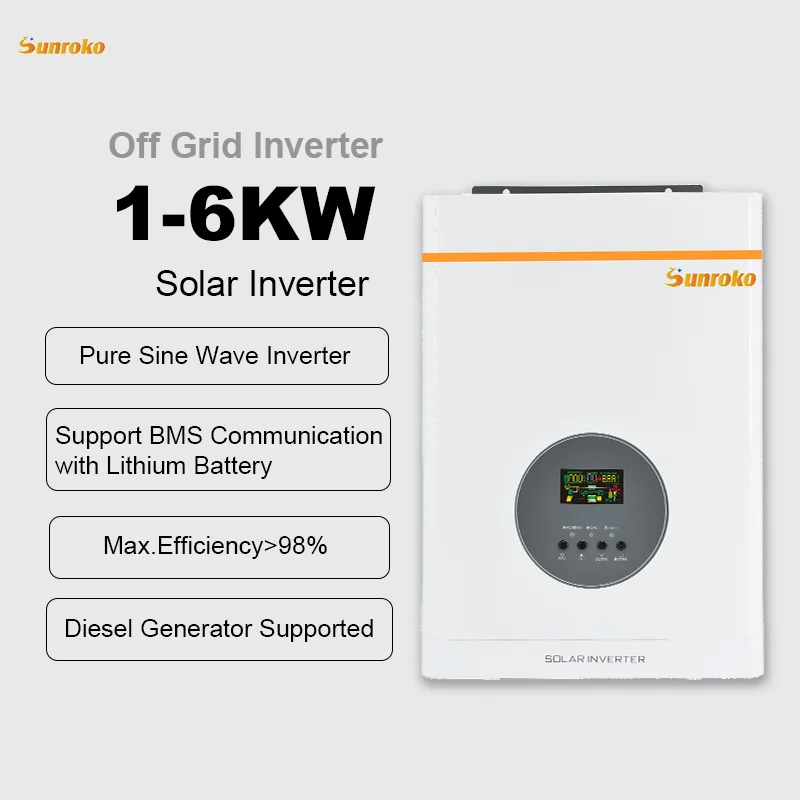 Sunroko off Grid All in One Solar System 3000w 5kw 6kw 8kw 10kw Solar Energy System for Home Complete
