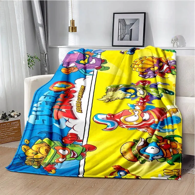 Cute Cartoons Super Zings blankets picnic blanket Warm Flannel blankets Soft and comfortable blanket bed linings Birthday Gift