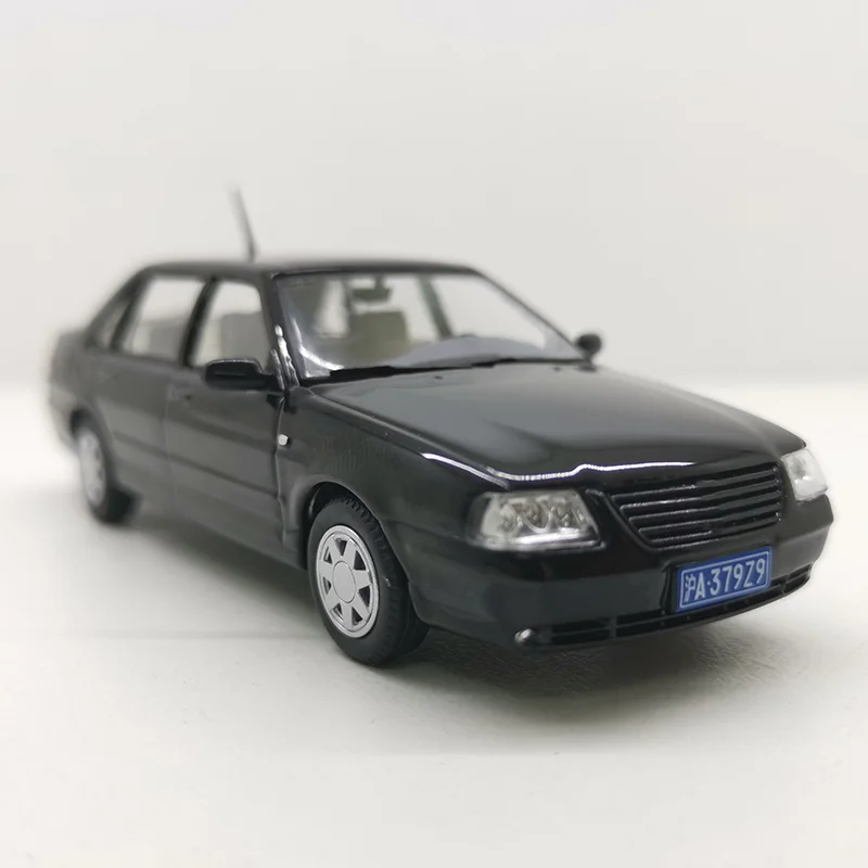 Diecast Alloy 1/43 Shanghai Santana 3000 Limited Edition Car Model Black Adult Classic Collection Static Display Boys Toys