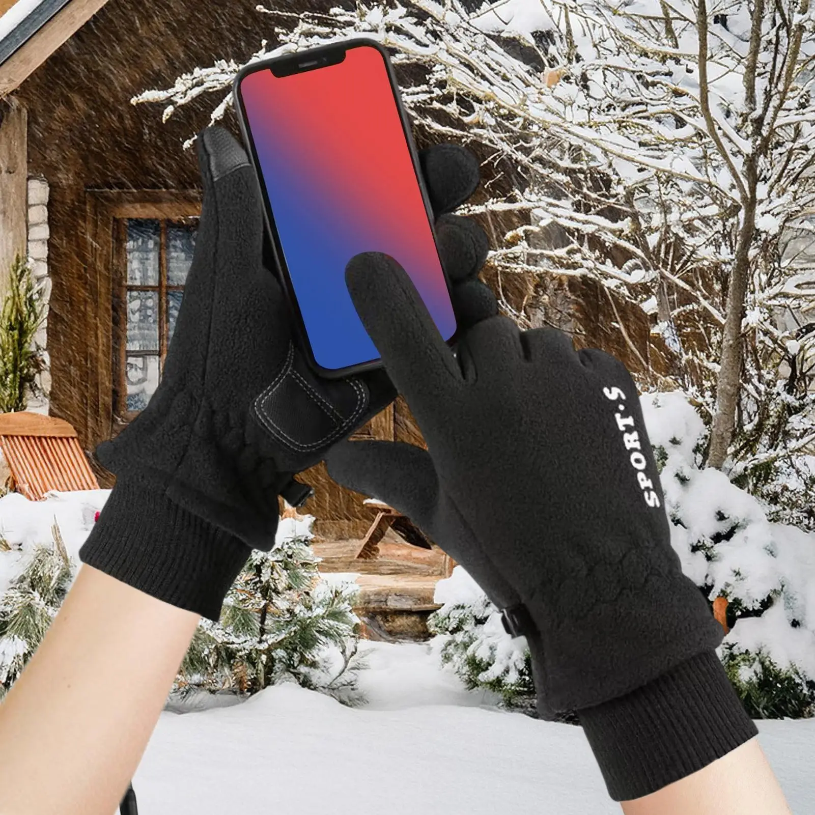 Heated Gloves For Women Rechargeable 3-Level Adjustable Winter Cold Weather Thermal Heating Gloves For Men Women Outdoor Sports
