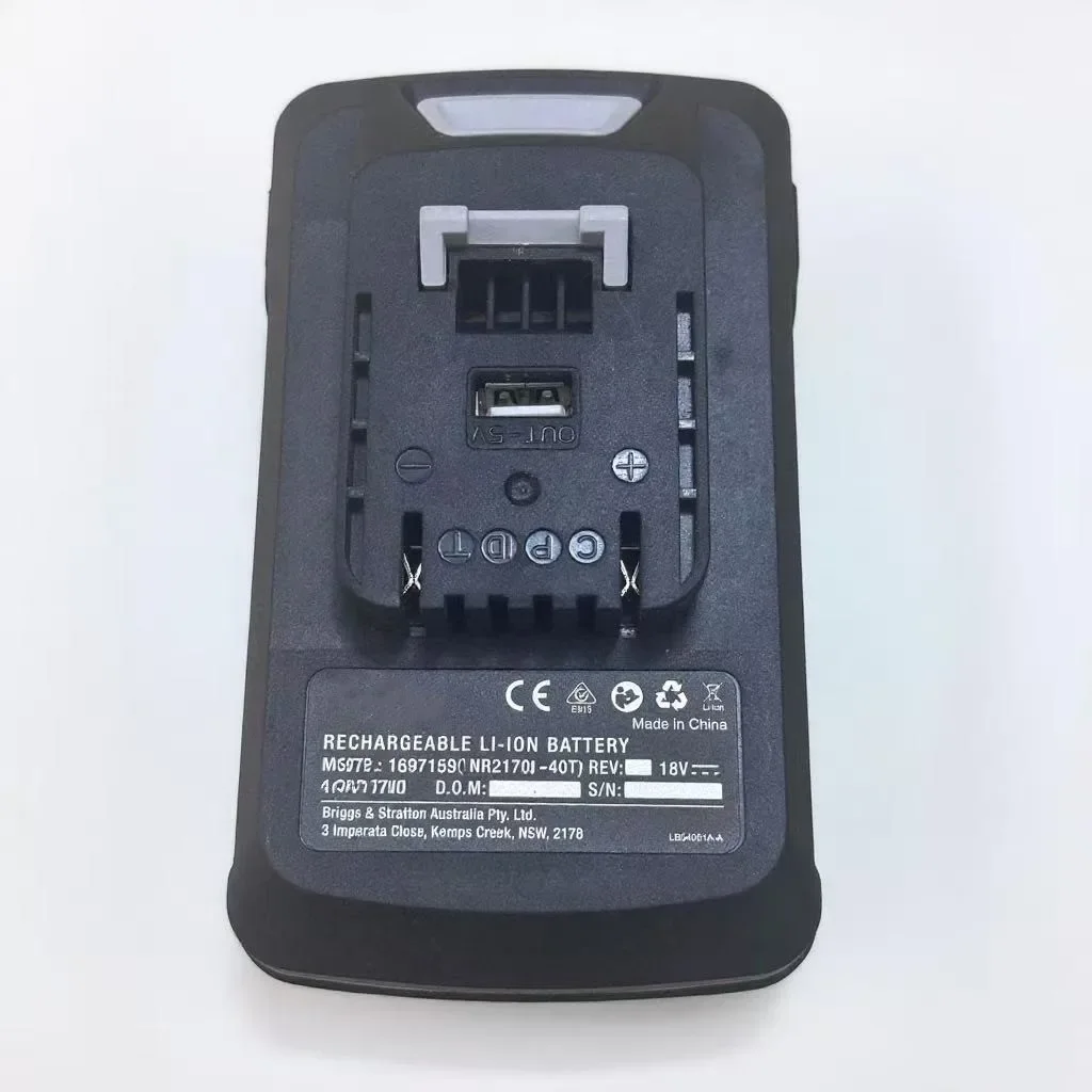 

100% оригинал 4 Ач для BRIGGS STRATTON 18 В Макс. 1697159 B78 Электрокосилка Двигатель Электроинструмент Аккумулятор