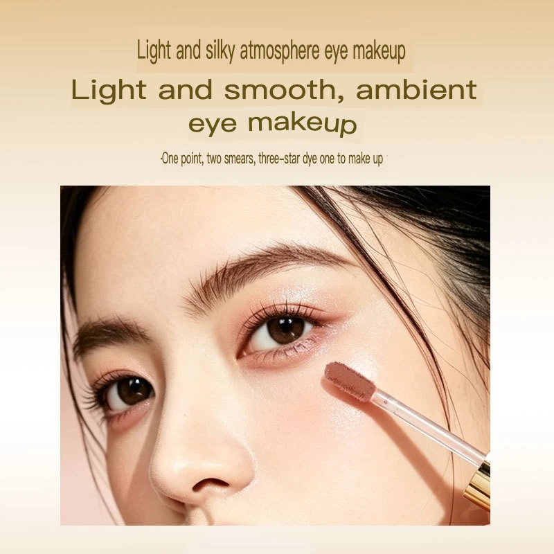 Xiaomei Shidai Lingmu Colorful Matte Shimmer Atmosphere Eye Makeup Earth Tones Liquid Affordable Eyeshadow Palette