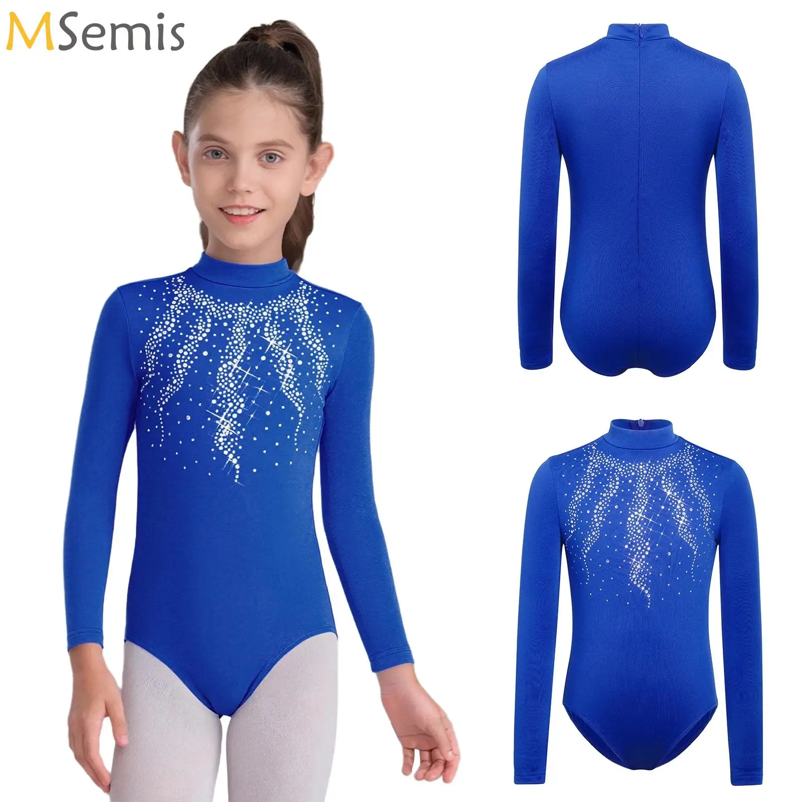 

Ballet Leotards for Girls Dance Underwear Camisole Gym Leotard Kids Long Sleeve Leotard Gymnastics Figure Skating Warm Bodysuit