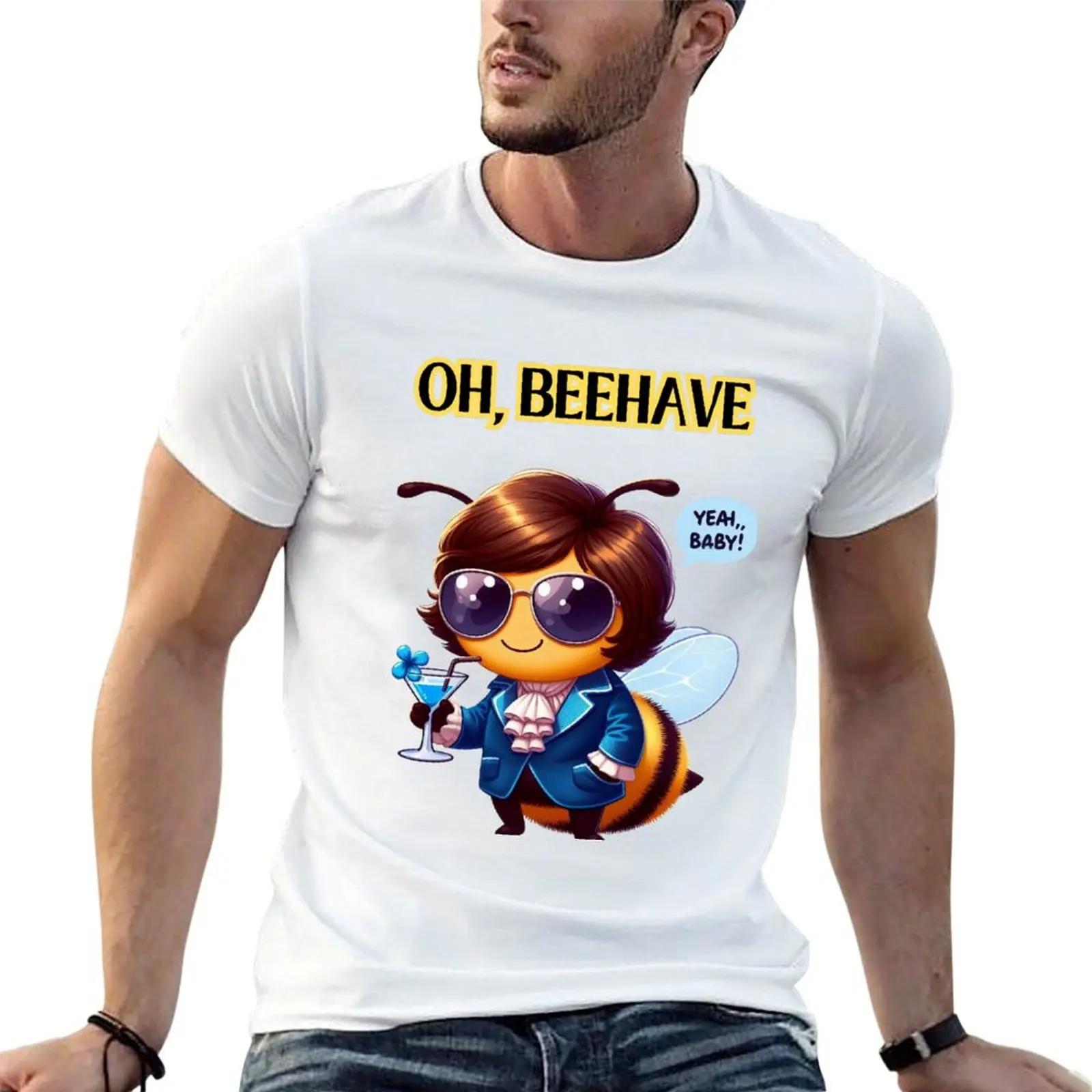

Austin personalised bee Powers t shirts t as shirt pack for man T-Shirt a white