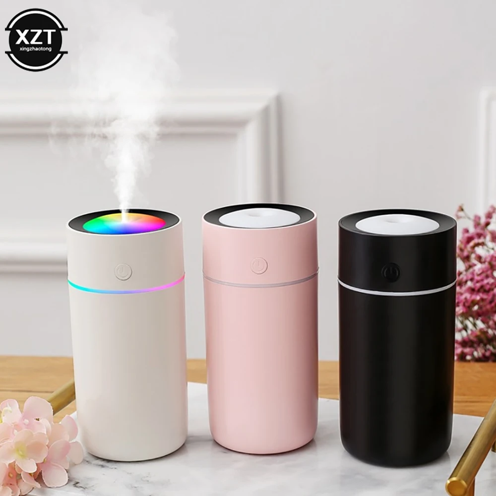 Air Humidifier Air Freshener Oil Diffuser Usb MINI 320ML Ultrasonic Romantic Light Mist Maker Purifier Aromatherapy for Home Car