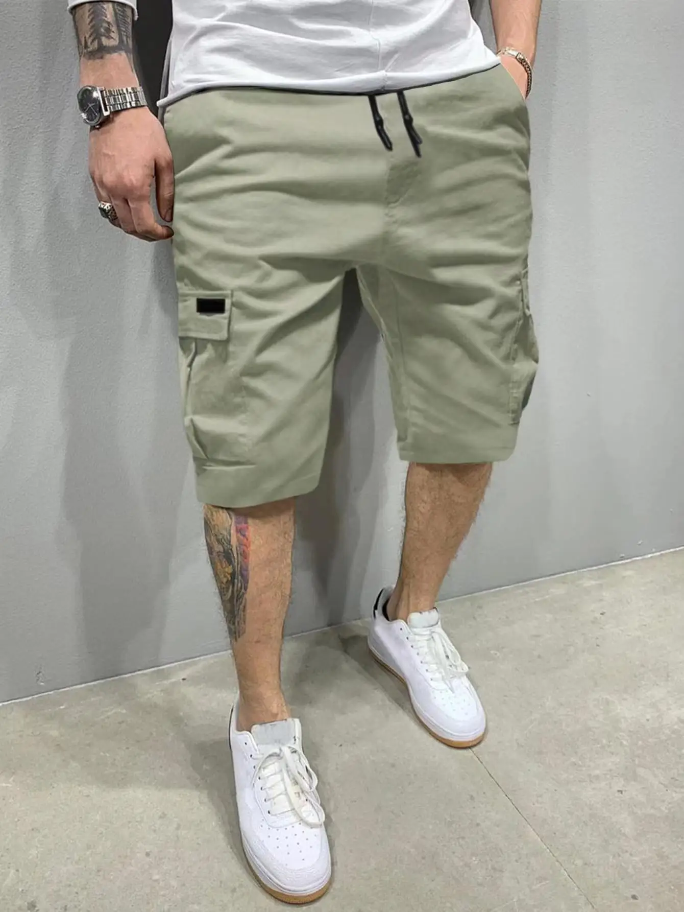 2024 New Summer Men\'s Casual Work Shorts Vacation Travel Shorts Men\'s 4 pockets Fashionable and Versatile Shorts Men\'s Street