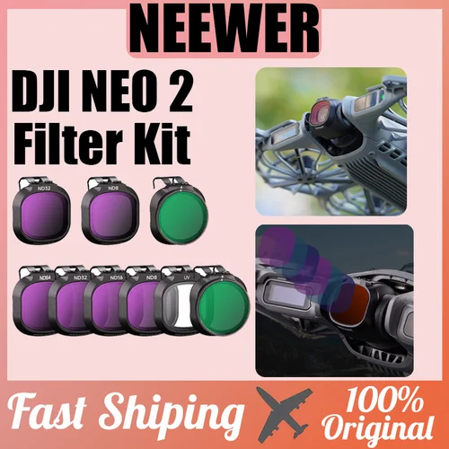 Imagen 1 del producto NEEWER para DJI NEO 2 Kit de filtros UV/CPL/ND filtro de liberación rápida accesorios para drones para fotografía al aire libre protección de lentes