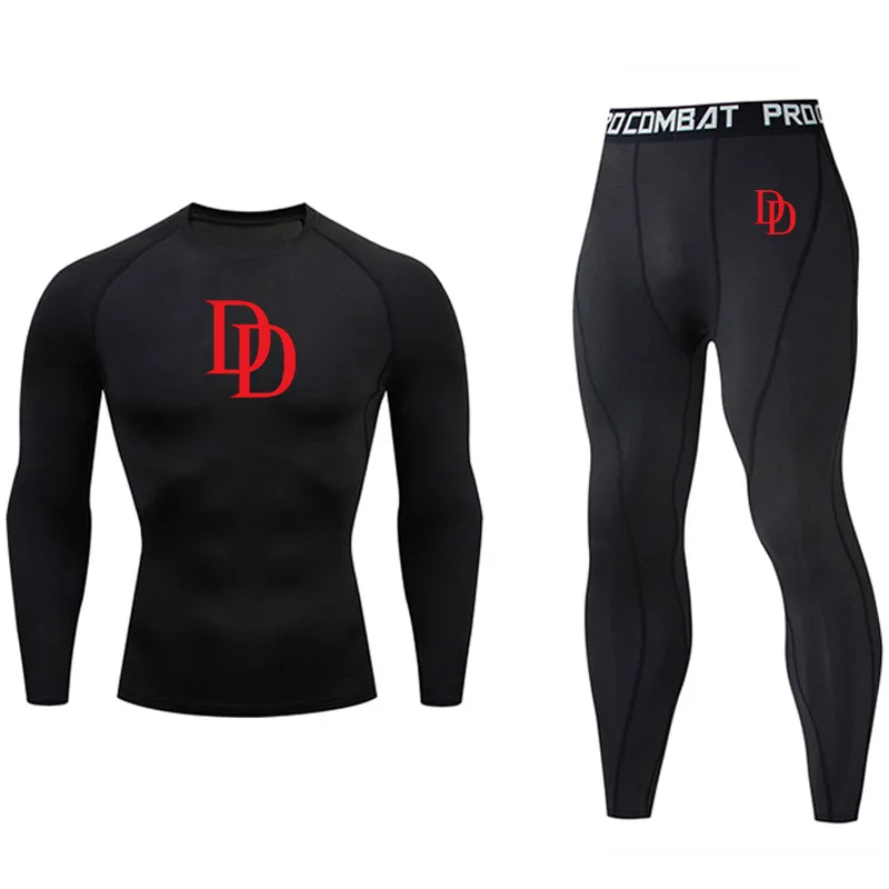 Long Underwear Mens Compression Sports Underwear Base Layer Winter Cycling Running Hunting Warm Sunscreen Second Skin Tights New