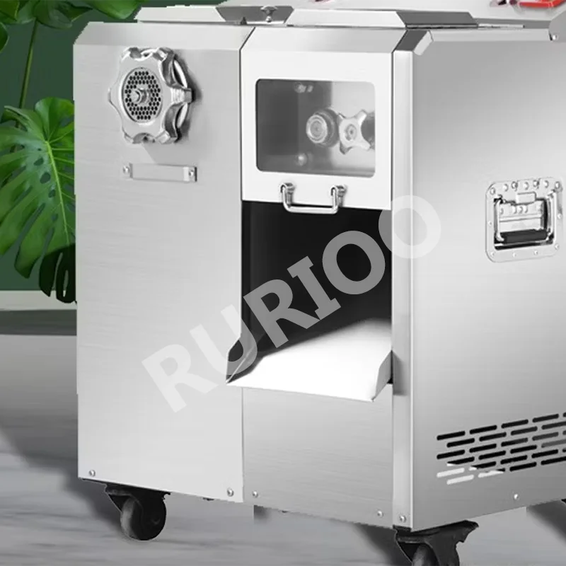 Automatic New Commercial Electric Meat Grinder Cutter 110V Blade Grinding Plate Restaurant Farm