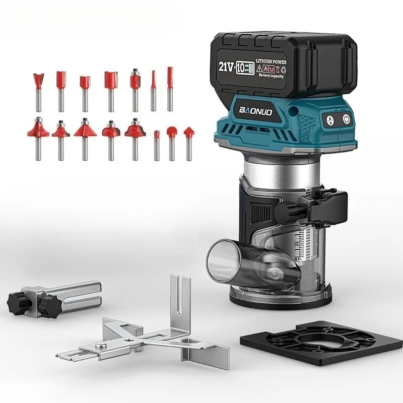 

Профессиональный фрезер для обработки кромок с регулируемой скоростью, многофункциональный деревообрабатывающий инструмент для выравнивания и нарезки пазов