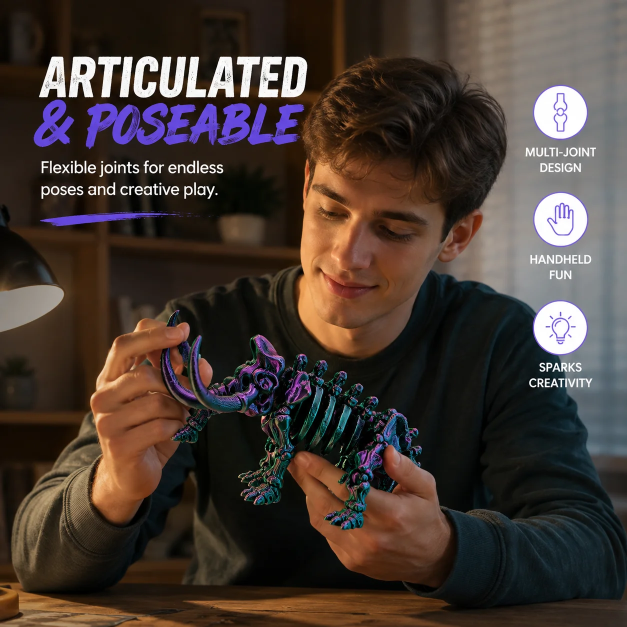 Brinquedo de Esqueleto de Mamu - 3D Printing Desk avaliação e preço