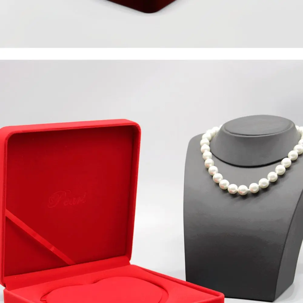 European Jewelry Storage Box Velvet Necklace Display Case Organizer For Medals Badges Elegant Gift Packaging Holder