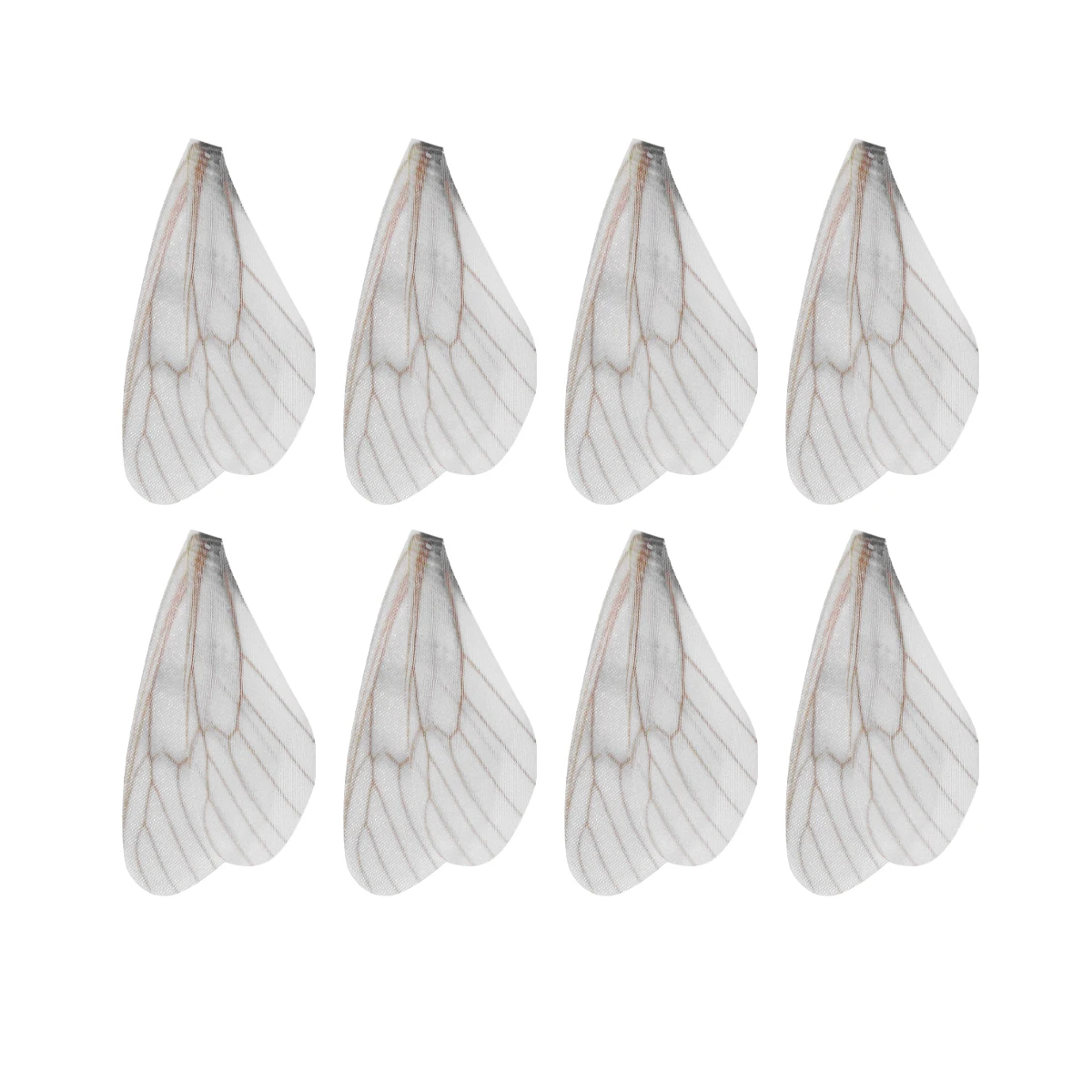 

20 Pcs Simulated White Dragonfly Wings Hanging Decoration Artificial Earrings Accessories Jewelry Decors