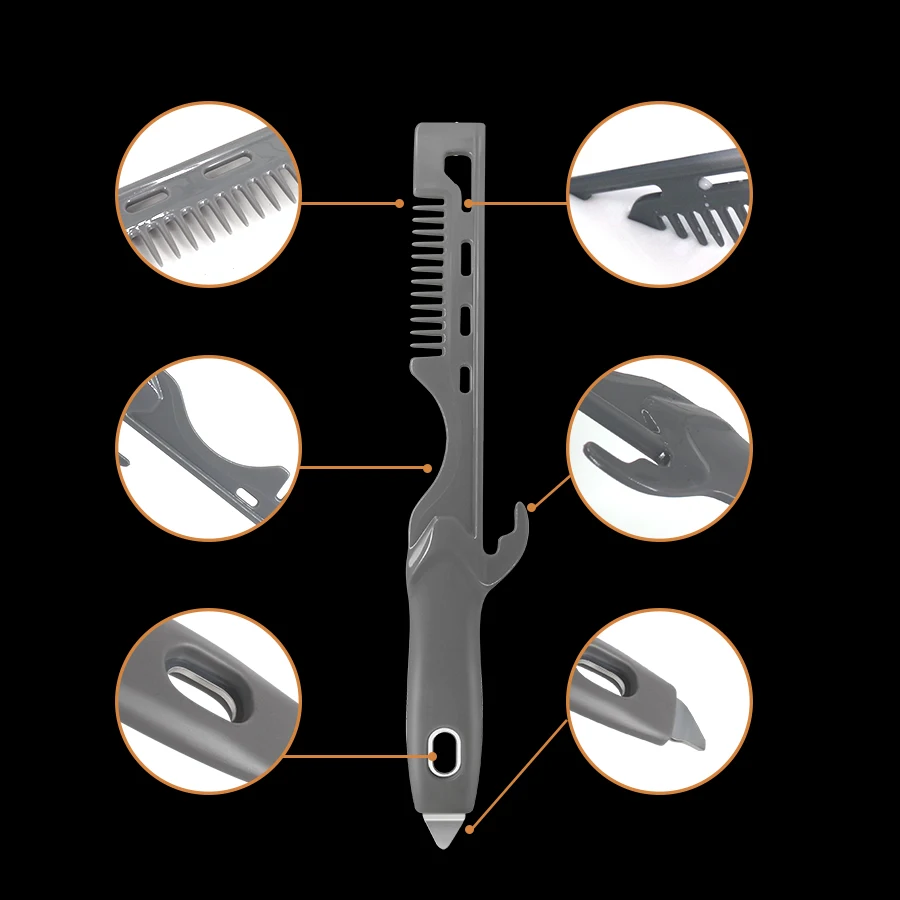 Multi-functional paint cleaner, stirrer, can opener, bucket opener, paint roller scraper, paint brush cleaner. image 6